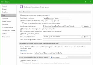 วิธีเปลี่ยนช่วงเวลาบันทึกอัตโนมัติใน Office Apps 