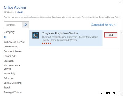 วิธีใช้ Add-in ของ Plagiarism Checker ฟรีสำหรับ Microsoft Word 