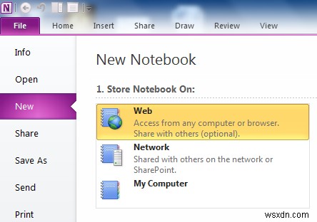 วิธีสร้างสมุดบันทึกใหม่และเพิ่มหน้าใน OneNote 