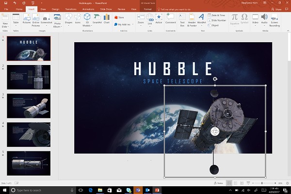 วิธีแทรกโมเดล 3D แบบเคลื่อนไหวลงในงานนำเสนอ PowerPoint ของคุณ 