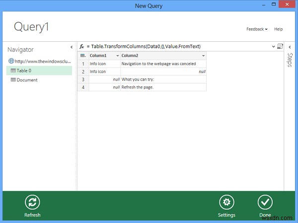 Microsoft Power Query สำหรับ Excel ช่วยในการค้นหาข้อมูล 