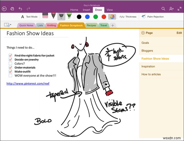 วิธีใช้คุณสมบัติการเขียนด้วยลายมือและ OCR ของ OneNote ใน iPad 