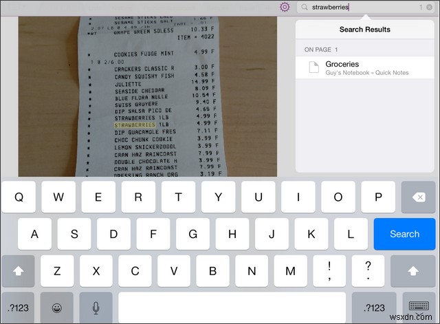 วิธีใช้คุณสมบัติการเขียนด้วยลายมือและ OCR ของ OneNote ใน iPad 