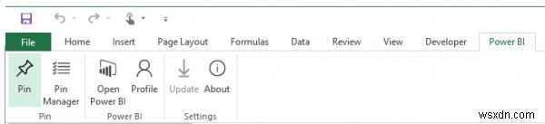 วิธีแชร์ Excel Insights กับ Power BI Publisher สำหรับ Excel 