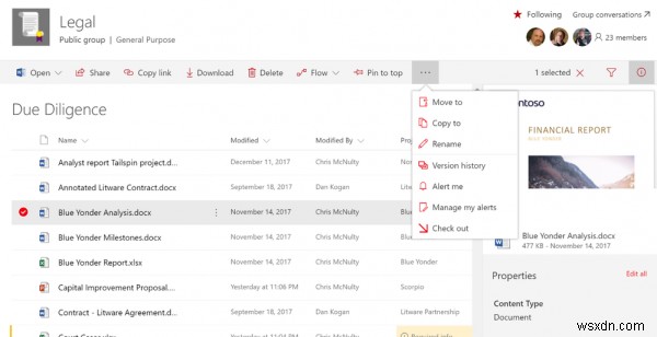 วิธีย้ายไฟล์ระหว่าง Office 365, SharePoint และ OneDrive 