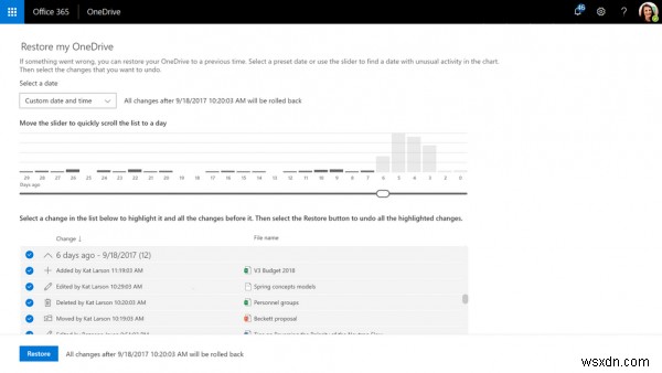 วิธีใช้คุณสมบัติการคืนค่าไฟล์ใหม่ใน OneDrive 