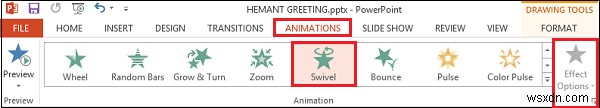 วิธีทำการ์ดอวยพรแบบเคลื่อนไหวโดยใช้ PowerPoint