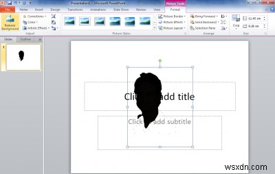 วิธีสร้าง Silhouette ใน PowerPoint 