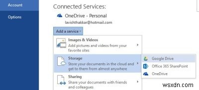 เพิ่ม Google Drive และ Dropbox เป็นตำแหน่งบันทึกใน Microsoft Office 