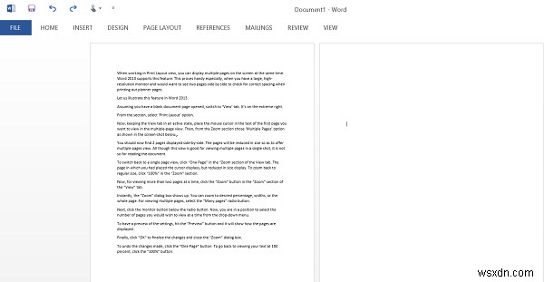 วิธีดูหลายหน้าใน Microsoft Word พร้อมกัน 