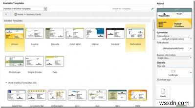 วิธีสร้างนามบัตรโดยใช้ Microsoft Publisher 