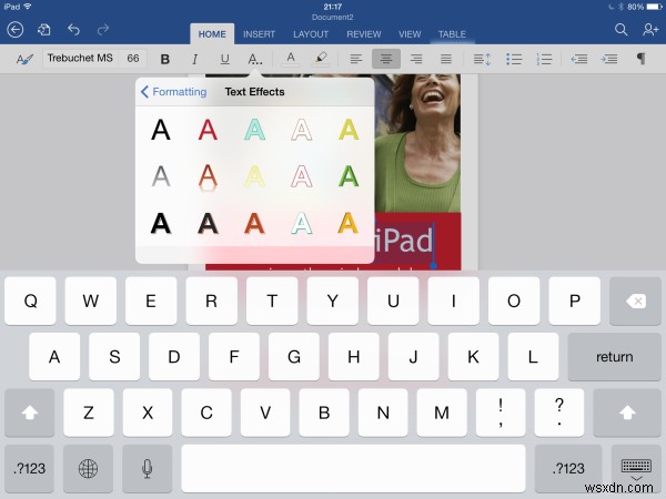 รีวิว Microsoft Office สำหรับ iPad 