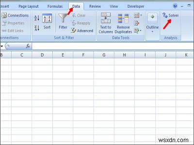 วิธีแก้สมการใน Excel โดยใช้ Solver Add-in 