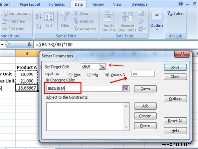 วิธีแก้สมการใน Excel โดยใช้ Solver Add-in 