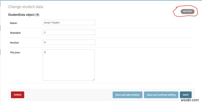 การติดตามประวัติของวัตถุแบบจำลองใน Django 