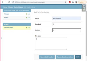 การเพิ่มฟิลด์ JSON ในรุ่น Django 