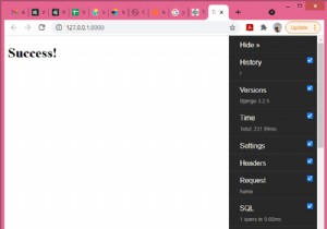 จะเพิ่มแถบเครื่องมือดีบัก Django ให้กับโครงการของคุณได้อย่างไร? 