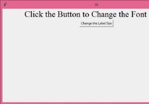 จะเปลี่ยนขนาดของข้อความบนฉลากใน Tkinter ได้อย่างไร? 