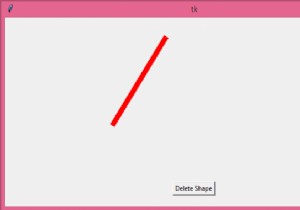 จะลบบรรทัดออกจากผืนผ้าใบ Python tkinter ได้อย่างไร? 