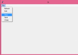 จะเพิ่มตัวคั่นในรายการเมนูใน Tkinter ได้อย่างไร? 