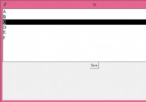 ฉันจะรับดัชนีของรายการใน Tkinter.Listbox ได้อย่างไร 