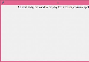 จะเพิ่มความกว้างของฉลากใน Tkinter ได้อย่างไร? 