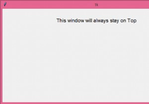 บังคับให้หน้าต่าง Tkinter อยู่ด้านบนของหน้าจอเต็มใน Windows 10 หรือไม่ 