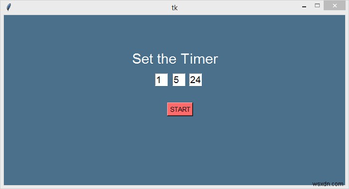 สร้างนาฬิกาจับเวลาถอยหลังด้วย Python และ Tkinter 