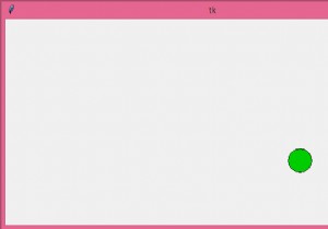 ลูกบอลเคลื่อนที่ใน Tkinter Canvas 