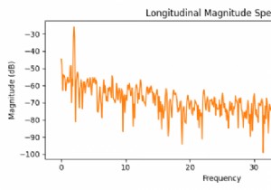 จะพล็อตสเปกตรัมขนาดตามยาวใน Matplotlib โดยใช้ Python ได้อย่างไร 