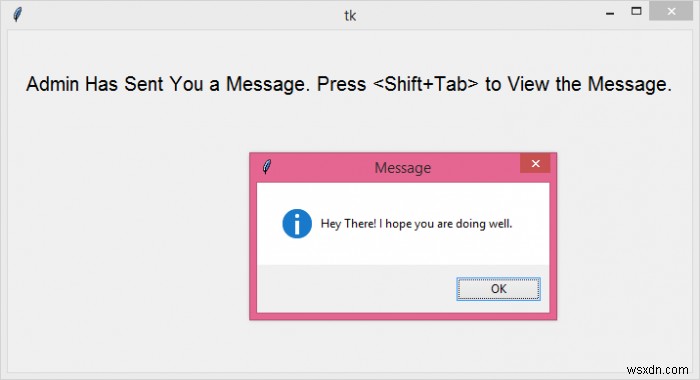 จะผูกกับ shift+tab ใน Tkinter ได้อย่างไร? 