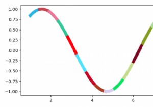 วิธีการพล็อตบรรทัดเดียวใน Matplotlib ที่เปลี่ยนสีอย่างต่อเนื่อง? 