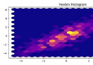 วิธีการพล็อตฮิสโทแกรม hexbin ใน Matplotlib? 