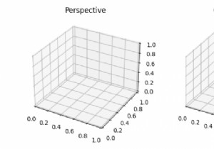 สร้างความแตกต่างของการฉายภาพออร์โธกราฟิกและเปอร์สเปคทีฟใน Matplotlib 