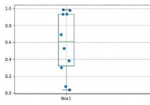 การเพิ่มจุดกระจายไปยัง boxplot โดยใช้ Matplotlib 