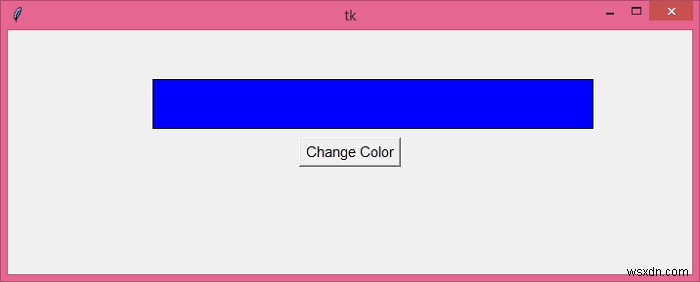 การเปลี่ยนสีสี่เหลี่ยม Tkinter เมื่อคลิก 