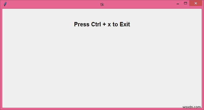 แป้นพิมพ์ลัดด้วย Tkinter ใน Python 3 