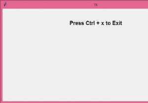 แป้นพิมพ์ลัดด้วย Tkinter ใน Python 3 