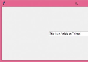 ส่งคืนอินพุตของวิดเจ็ตรายการใน Tkinter 