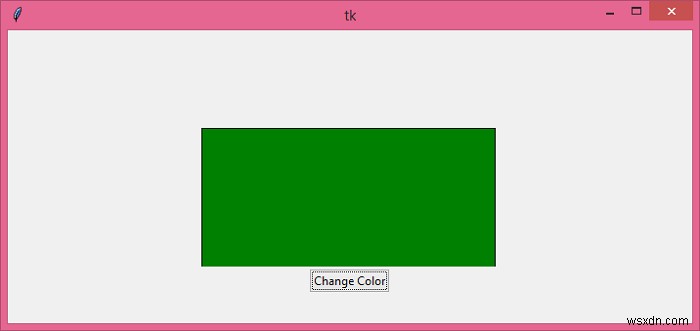 จะเปลี่ยนสีของสี่เหลี่ยม Tkinter เมื่อคลิกได้อย่างไร? 
