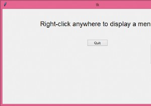 จะสร้างเมนูป๊อปอัปใน Tkinter ได้อย่างไร? 
