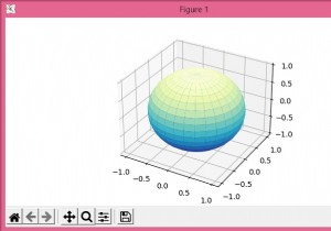 พล็อตจุดบนพื้นผิวของทรงกลมใน Matplotlib . ของ Python 