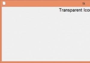 การลบไอคอน TK บนหน้าต่าง Tkinter 