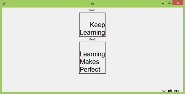 วิธีปรับข้อความในป้ายกำกับใน tkinter ใน Python ต้องการปรับแก้ใน tkinter หรือไม่ 