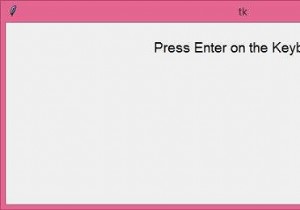 ฉันจะผูกคีย์ Enter กับฟังก์ชันใน Tkinter ได้อย่างไร 