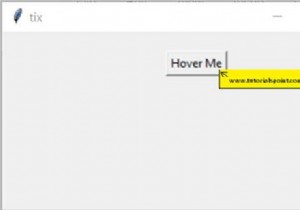 ฉันจะแสดงคำแนะนำเครื่องมือใน Tkinter ได้อย่างไร 