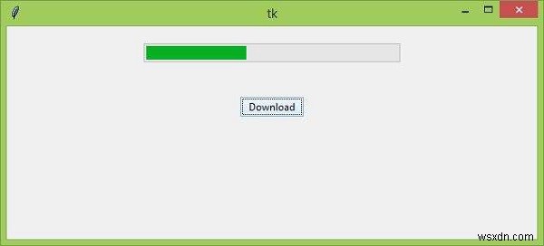 จะสร้างแถบความคืบหน้าการดาวน์โหลดใน Tkinter ได้อย่างไร? 