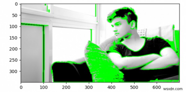 การตรวจจับเส้นขอบในภาพโดยใช้ OpenCV 