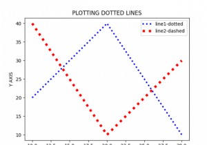 วิธีการพล็อตสองเส้นประและตั้งค่าเครื่องหมายโดยใช้ Matplotlib? 