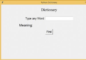 พจนานุกรมคำศัพท์โดยใช้ Python Tkinter 